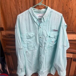 Columbia light green Lined Outdoor Shirt